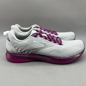 Brooks Levitate 5 Running Sneakers Women Size 10.5 B Gray Purple Comfort Shoes
